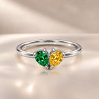 Demi Heart Ring - Silver Finish