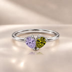 Demi Heart Ring - Silver Finish