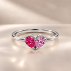 Demi Heart Ring - Silver Finish