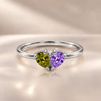Demi Heart Ring - Silver Finish