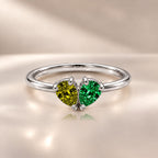 Demi Heart Ring - Silver Finish