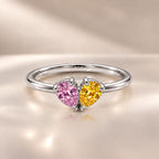 Demi Heart Ring - Silver Finish