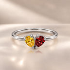 Demi Heart Ring - Silver Finish