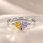 Demi Heart Ring - Silver Finish