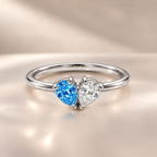 Demi Heart Ring - Silver Finish