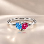 Demi Heart Ring - Silver Finish