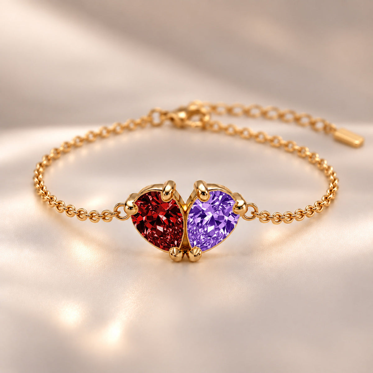 Demi Heart Bracelet - Gold Finish