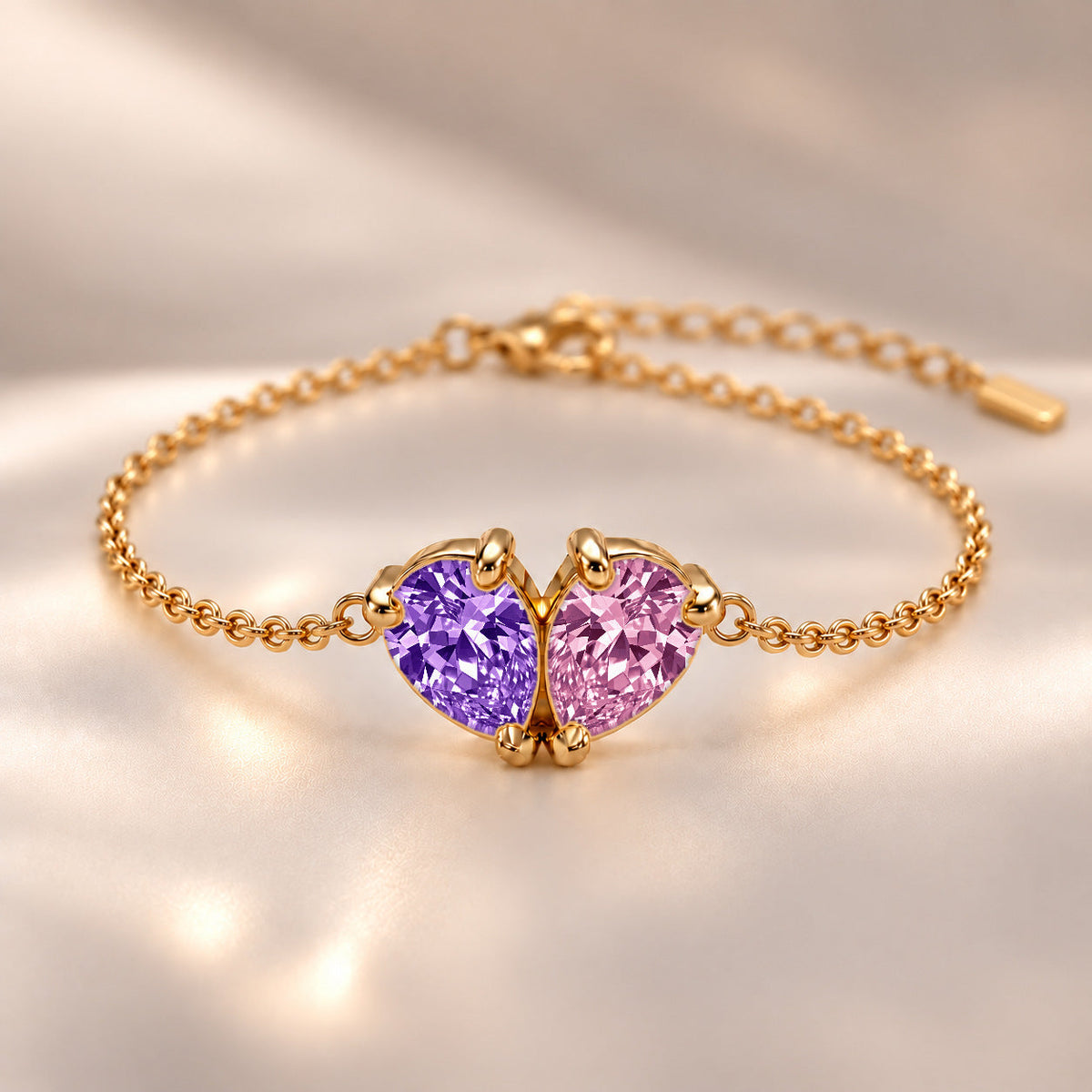 Demi Heart Bracelet - Gold Finish