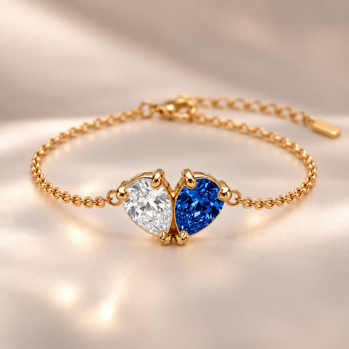 Demi Heart Bracelet - Gold Finish