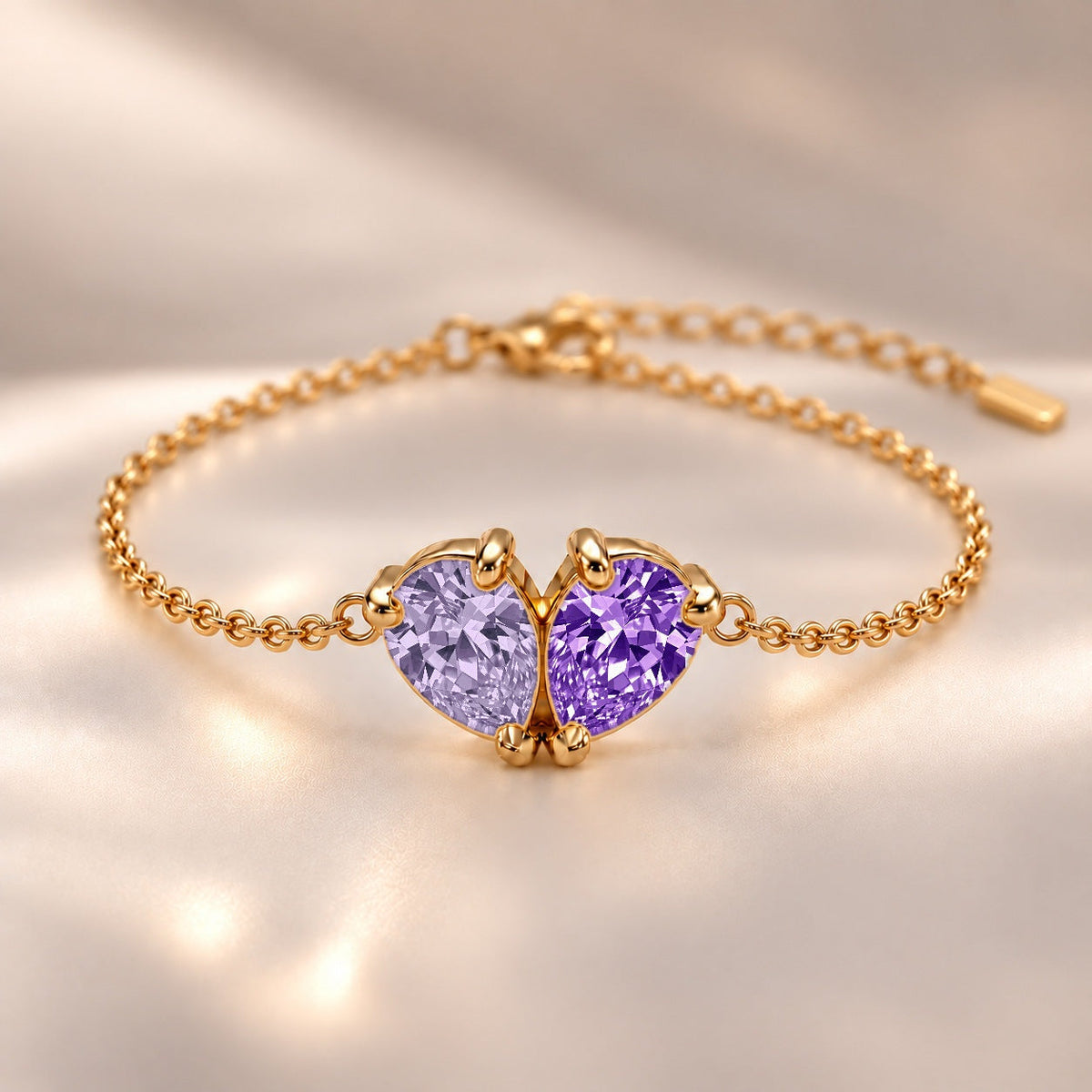 Demi Heart Bracelet - Gold Finish
