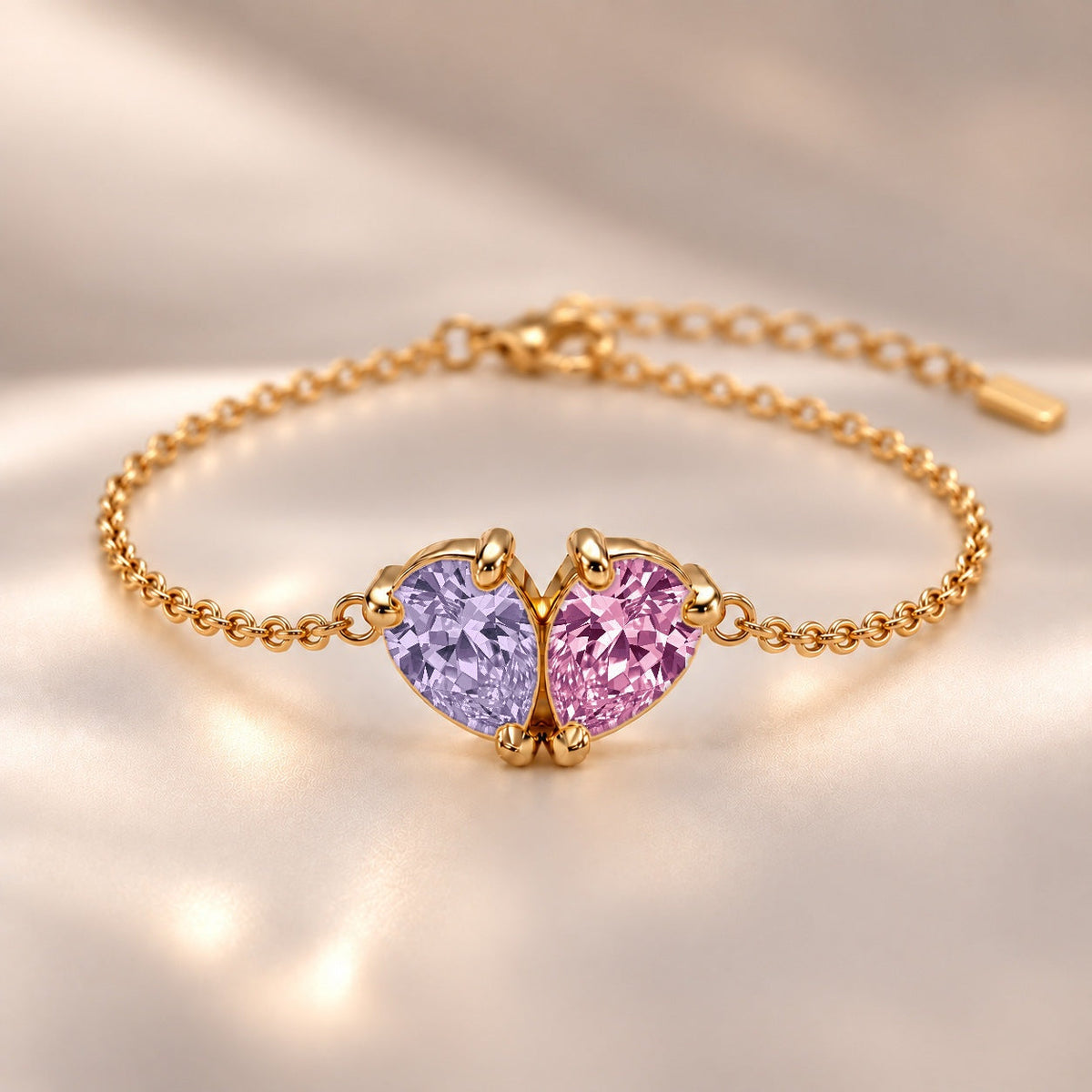 Demi Heart Bracelet - Gold Finish