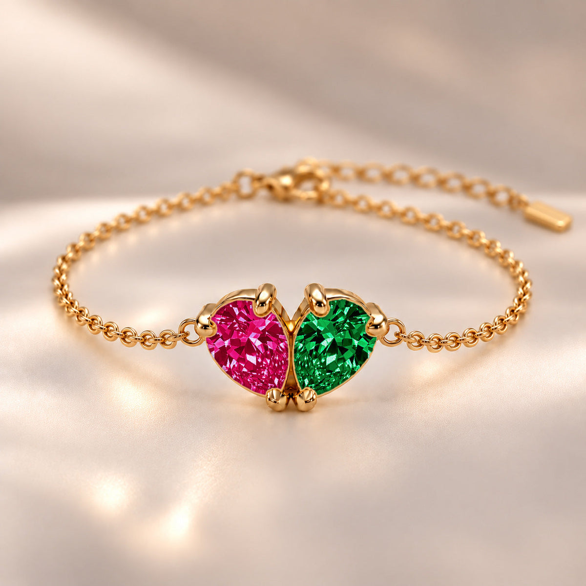 Demi Heart Bracelet - Gold Finish