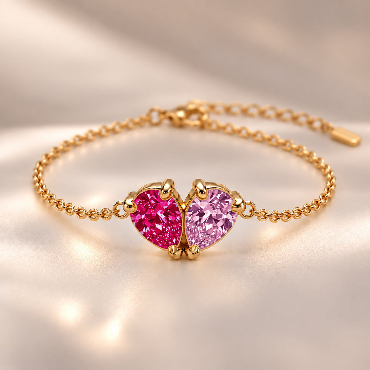 Demi Heart Bracelet - Gold Finish