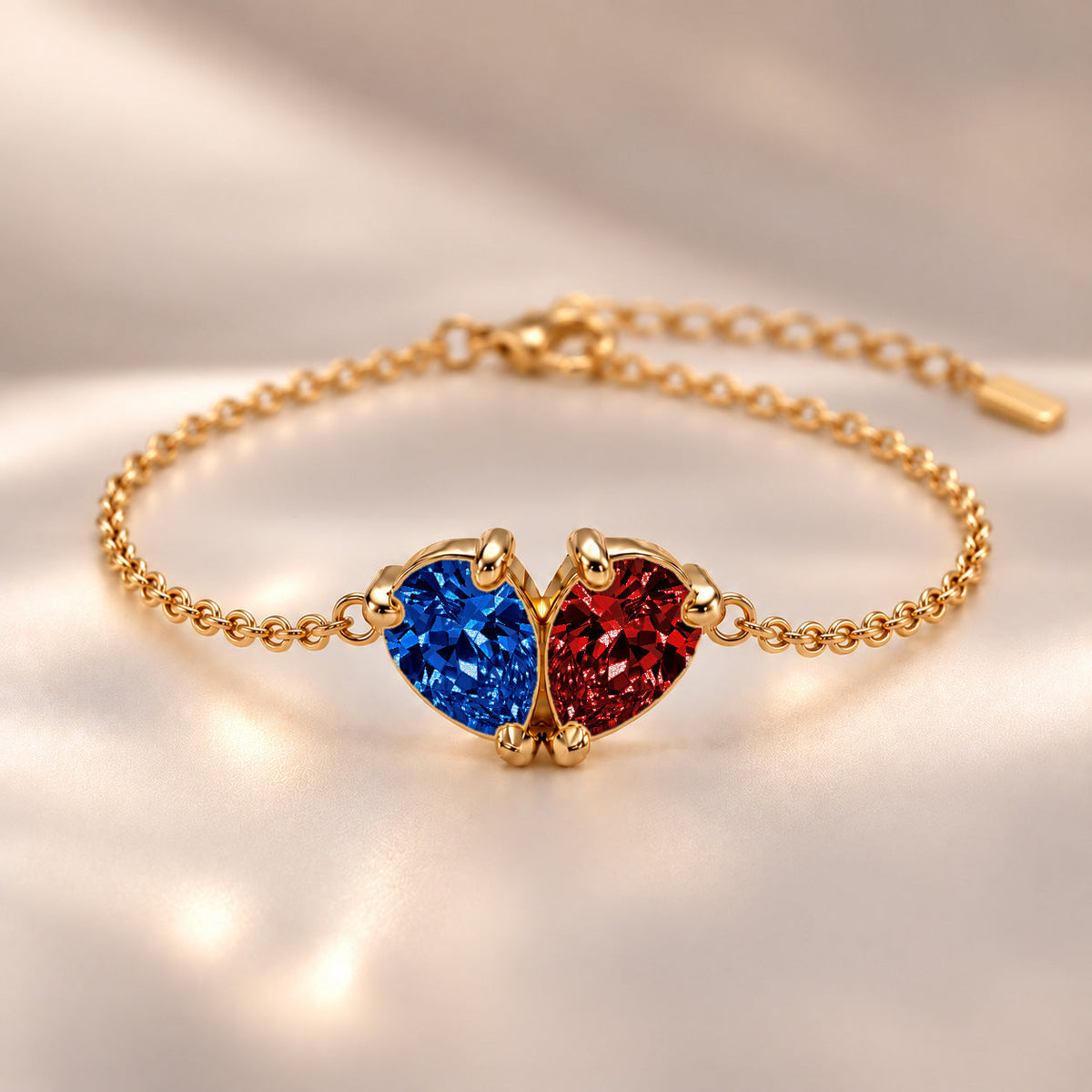 Demi Heart Bracelet - Gold Finish