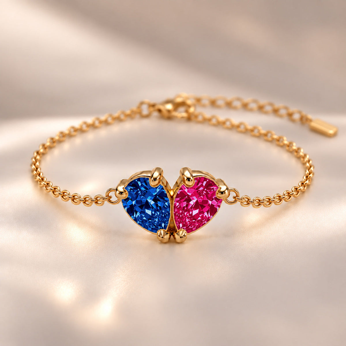 Demi Heart Bracelet - Gold Finish