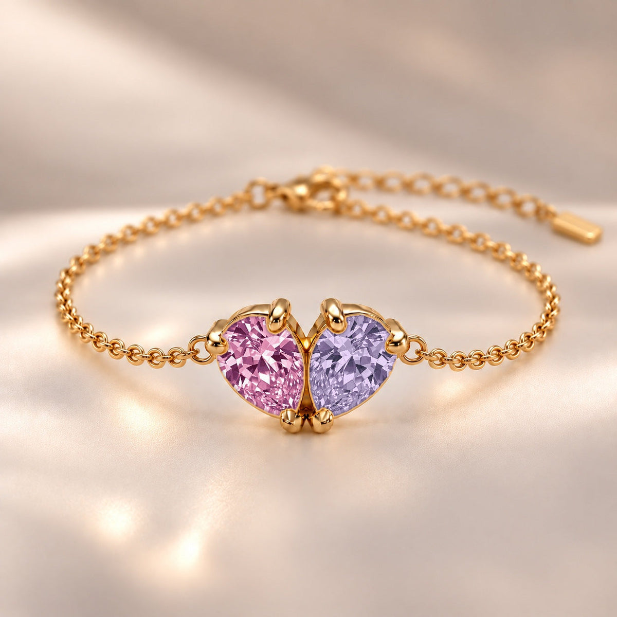 Demi Heart Bracelet - Gold Finish