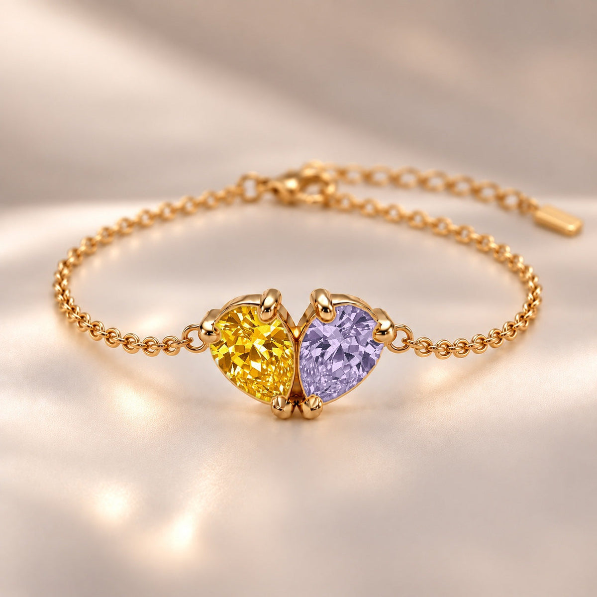 Demi Heart Bracelet - Gold Finish