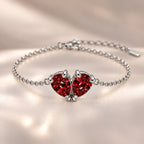 Demi Heart Bracelet - Silver Finish