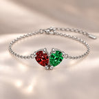 Demi Heart Bracelet - Silver Finish