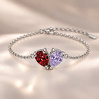 Demi Heart Bracelet - Silver Finish