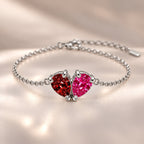 Demi Heart Bracelet - Silver Finish