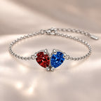 Demi Heart Bracelet - Silver Finish