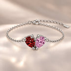 Demi Heart Bracelet - Silver Finish