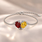Demi Heart Bracelet - Silver Finish