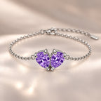 Demi Heart Bracelet - Silver Finish