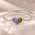 Demi Heart Bracelet - Silver Finish