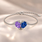 Demi Heart Bracelet - Silver Finish