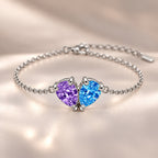 Demi Heart Bracelet - Silver Finish