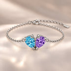 Demi Heart Bracelet - Silver Finish