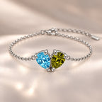 Demi Heart Bracelet - Silver Finish