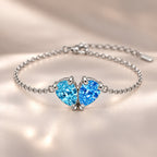 Demi Heart Bracelet - Silver Finish