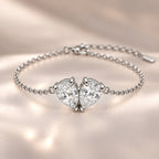 Demi Heart Bracelet - Silver Finish