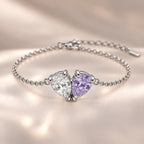 Demi Heart Bracelet - Silver Finish
