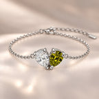 Demi Heart Bracelet - Silver Finish