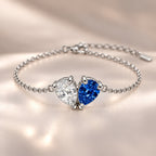 Demi Heart Bracelet - Silver Finish