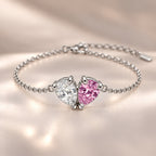 Demi Heart Bracelet - Silver Finish