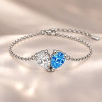 Demi Heart Bracelet - Silver Finish