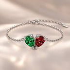 Demi Heart Bracelet - Silver Finish