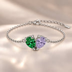 Demi Heart Bracelet - Silver Finish