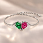 Demi Heart Bracelet - Silver Finish