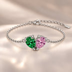 Demi Heart Bracelet - Silver Finish
