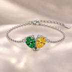 Demi Heart Bracelet - Silver Finish