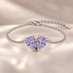 Demi Heart Bracelet - Silver Finish