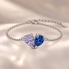 Demi Heart Bracelet - Silver Finish