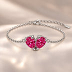 Demi Heart Bracelet - Silver Finish