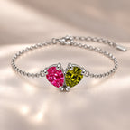 Demi Heart Bracelet - Silver Finish